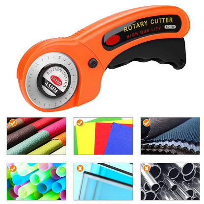 PX7000557 - CORTADOR ROTATIVO 45mm SASTRERIA COSTURA TELAS ROPA BRICOLAJE - 45mm ROTARY CUTTER TAILORING SEWING FABRIC CLOTHING DIY | GIGAOUTLET GO