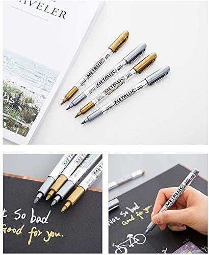 PX7000571 - 2x MARCADOR METALIZADO DORADO & PLATEADOdo ROTULADOR LAPICERO - 2x GOLD & SILVER METALLIC MARKER & PEN | GIGAOUTLET GO