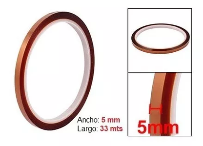 PX7000620 - 2x CINTA TERMICA 5mm 10mts 50° - 260°c - 2x THERMAL TAPE 5mm 10m 50° - 260°C _ GIGAOUTLET GO