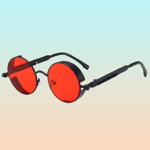 PX7000630 - GAFAS SOL LENTE REDONDO ROJO UV400 STEAMPUNK - SUNGLASSES ROUND RED LENS UV400 STEAMPUNK | GIGAOUTLET GO