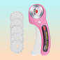 PX7000650 - CORTADOR ROTATIVO 45mm SASTRERIA COSTURA TELAS ROPA BRICOLAJE ROSA 45mm ROTARY CUTTER TAILORING SEWING FABRICS CLOTHING CRAFT PINK _ GIGAOUTLET GO