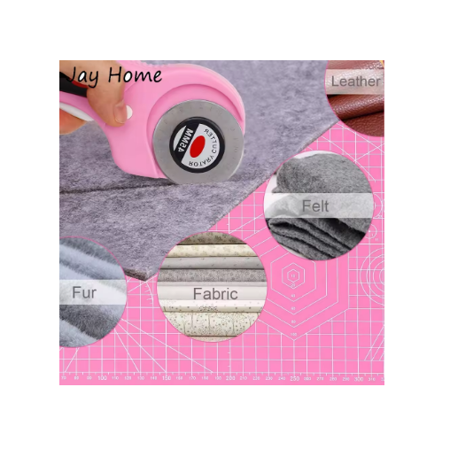 PX7000650 - CORTADOR ROTATIVO 45mm SASTRERIA COSTURA TELAS ROPA BRICOLAJE ROSA 45mm ROTARY CUTTER TAILORING SEWING FABRICS CLOTHING CRAFT PINK _ GIGAOUTLET GO
