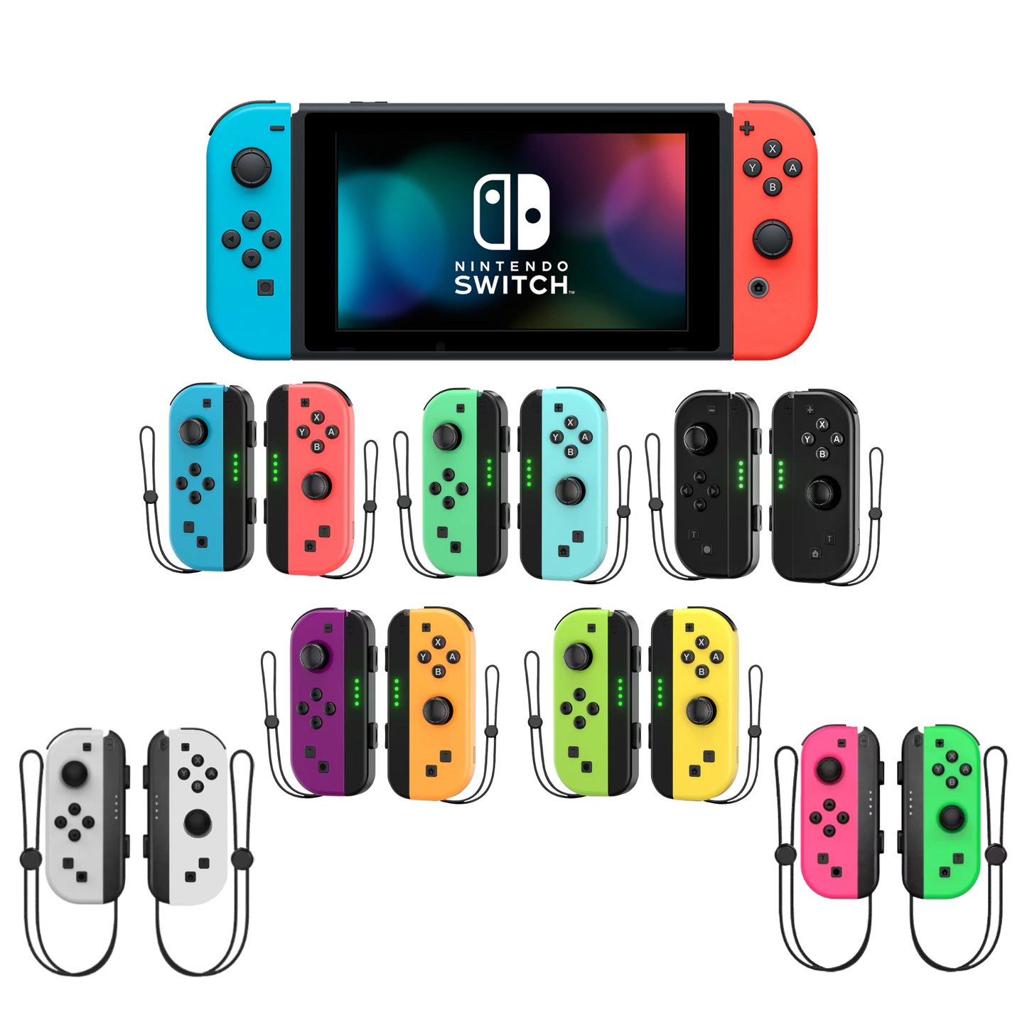 PX7000655 - MANDO CONTROL JOY-CON INALAMBRICO PARA NINTENDO SWITCH VERDE & ROSADO CHICLE - WIRELESS JOY-CON CONTROLLER FOR NINTENDO SWITCH GREEN & BUBBLEGUM PINK | GIGAOUTLET GO