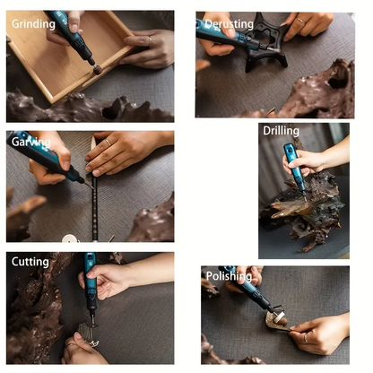 PX7000716 - AMOLADORA ELECTRICA BRICOLAGE RECARGABLE USB - ELECTRIC GRINDER DIY RECHARGEABLE USB | GIGAOUTLET GO