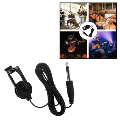 PX7000731 - MICROFONO CONTACTO CLIP AUDIO GUITARRA ACUSTICA JACK 3.5 - CONTACT MICROPHONE CLIP AUDIO ACOUSTIC GUITAR JACK 3.5 | GIGAOUTLET GO
