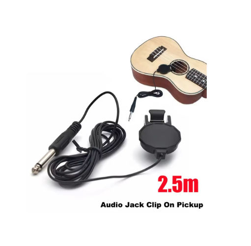 PX7000731 - MICROFONO CONTACTO CLIP AUDIO GUITARRA ACUSTICA JACK 3.5 - CONTACT MICROPHONE CLIP AUDIO ACOUSTIC GUITAR JACK 3.5 | GIGAOUTLET GO