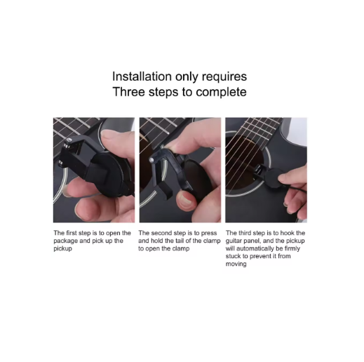 PX7000731 - MICROFONO CONTACTO CLIP AUDIO GUITARRA ACUSTICA JACK 3.5 - CONTACT MICROPHONE CLIP AUDIO ACOUSTIC GUITAR JACK 3.5 | GIGAOUTLET GO