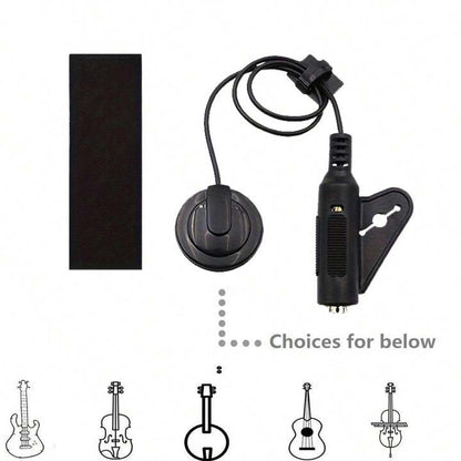 PX7000732 - MICROFONO CONTACTO PASTILLA AUDIO GUITARRA ACUSTICA JACK 1/4 HEMBRA - CONTACT MICROPHONE PICKUP AUDIO ACOUSTIC GUITAR JACK 1/4 FEMALE | GIGAOUTLET GO