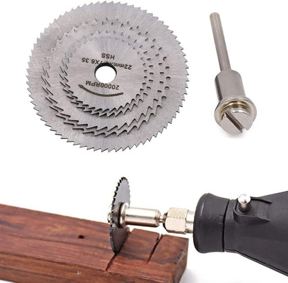 PX7000742 - KIT 6 CUCHILLAS SIERRA CIRCULAR TALADRO MOTOTOOL AMOLADORA MARQUETERIA - KIT 6 CIRCULAR SAW BLADES DRILL MOTOTOOL GRINDER MARQUETERIA | GIGAOUTLET GO