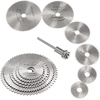 PX7000742 - KIT 6 CUCHILLAS SIERRA CIRCULAR TALADRO MOTOTOOL AMOLADORA MARQUETERIA - KIT 6 CIRCULAR SAW BLADES DRILL MOTOTOOL GRINDER MARQUETERIA | GIGAOUTLET GO