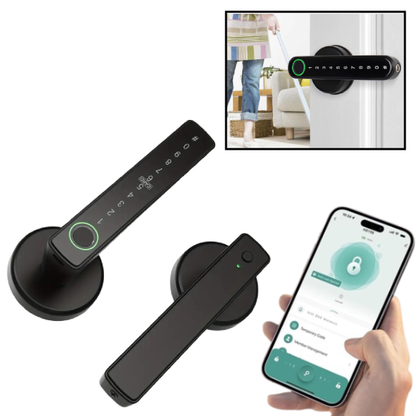 PX7000745 - CERRADURA INTELIGENTE HUELLA BLUETOOTH APP PANTALLA TACTIL - SMART LOCK FINGERPRINT BLUETOOTH APP TOUCH SCREEN | GIGAOUTLET GO