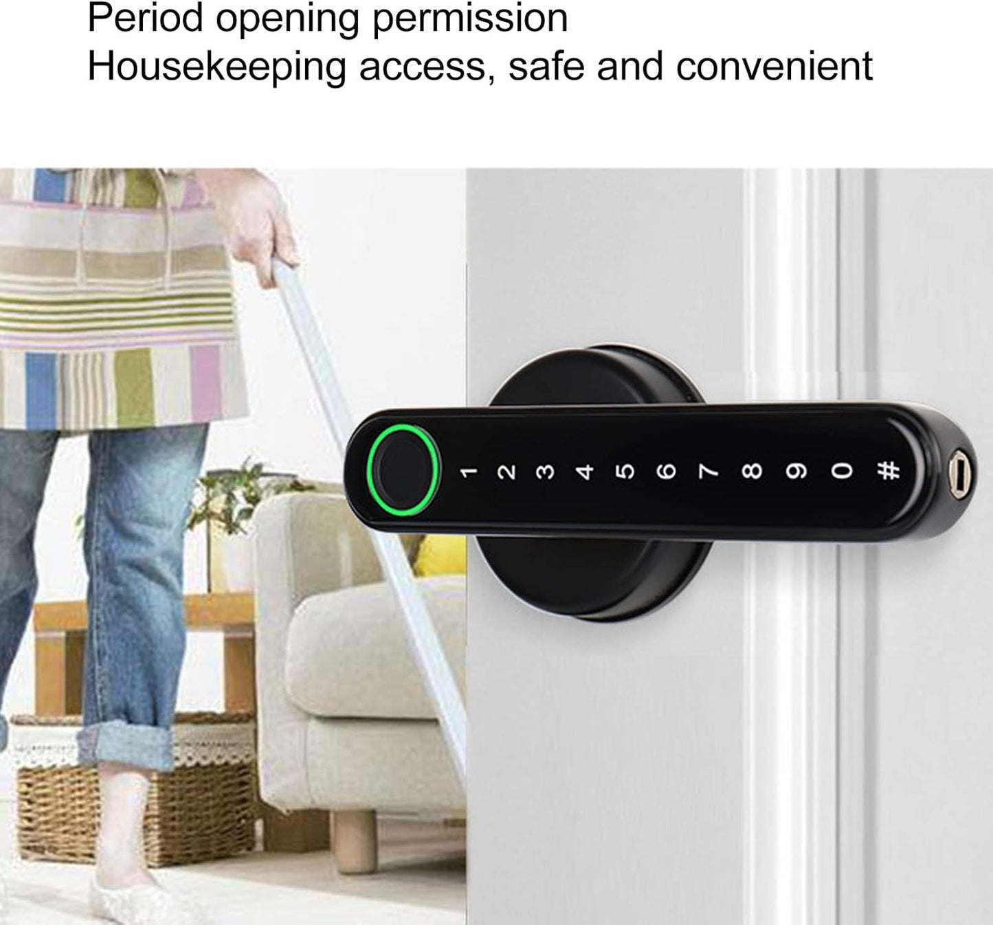 PX7000745 - CERRADURA INTELIGENTE HUELLA BLUETOOTH APP PANTALLA TACTIL - SMART LOCK FINGERPRINT BLUETOOTH APP TOUCH SCREEN | GIGAOUTLET GO