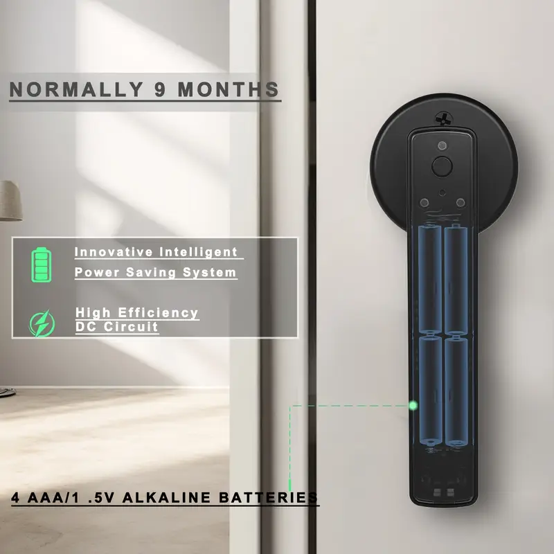 PX7000745 - CERRADURA INTELIGENTE HUELLA BLUETOOTH APP PANTALLA TACTIL - SMART LOCK FINGERPRINT BLUETOOTH APP TOUCH SCREEN | GIGAOUTLET GO