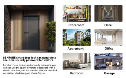 PX7000745 - CERRADURA INTELIGENTE HUELLA BLUETOOTH APP PANTALLA TACTIL - SMART LOCK FINGERPRINT BLUETOOTH APP TOUCH SCREEN | GIGAOUTLET GO