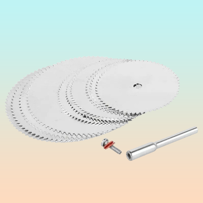 PX7000750 - 11 PCS DISCO CORTE ACERO INOXIDABLE MADERA CARPINTERIA MARQUETERIA - 11 PCS CUTTING DISCS STAINLESS STEEL WOOD CARPENTRY MARQUETRY | GIGAOUTLET GO