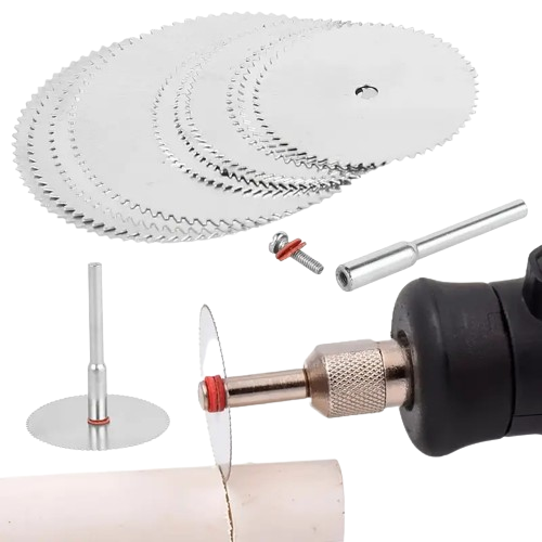 PX7000750 - 11 PCS DISCO CORTE ACERO INOXIDABLE MADERA CARPINTERIA MARQUETERIA - 11 PCS CUTTING DISCS STAINLESS STEEL WOOD CARPENTRY MARQUETRY | GIGAOUTLET GO