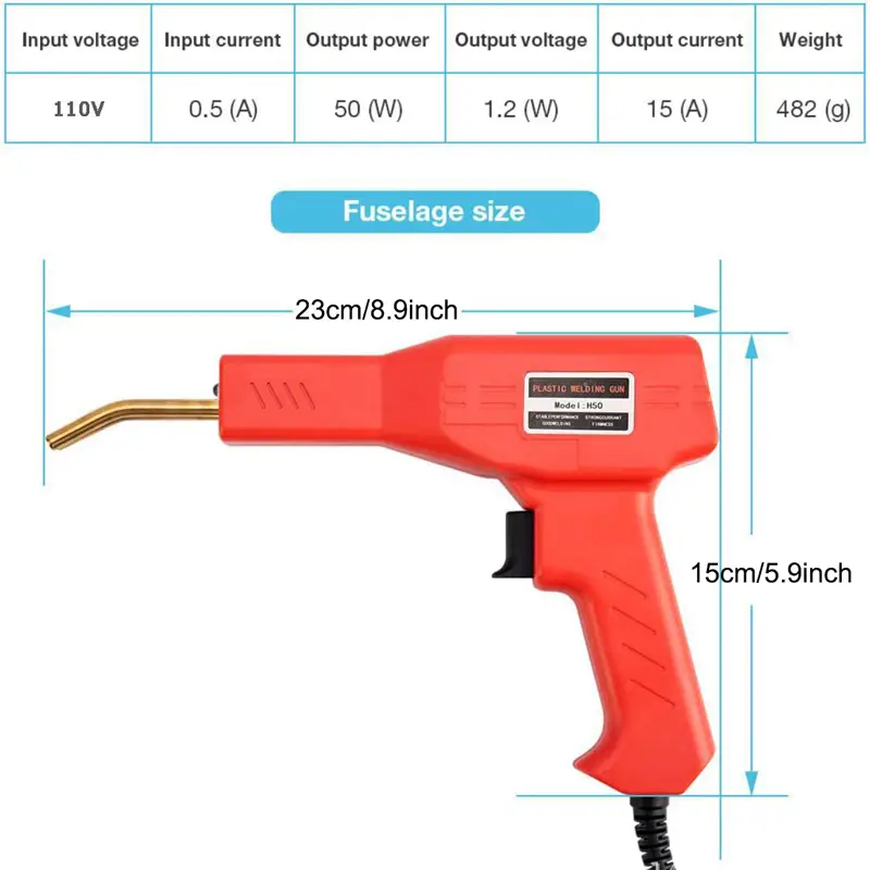 PX7000753 - PISTOLA MAQUINA SOLDAR PLASTICO REPARACION RESTAURACION - PLASTIC WELDING GUN MACHINE REPAIR RESTORATION | GIGAOUTLET GO