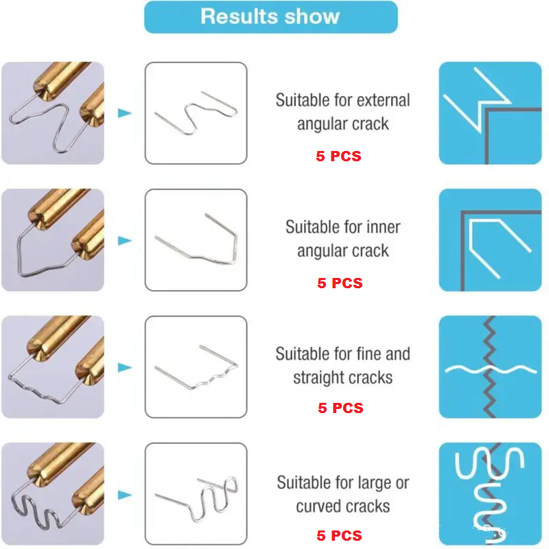 PX7000754 - 20x GRAPAS SOLDAR PLASTICO REPARACION RESTAURACION - 20x STAPLES PLASTIC WELDING REPAIR RESTORATION | GIGAOUTLET GO