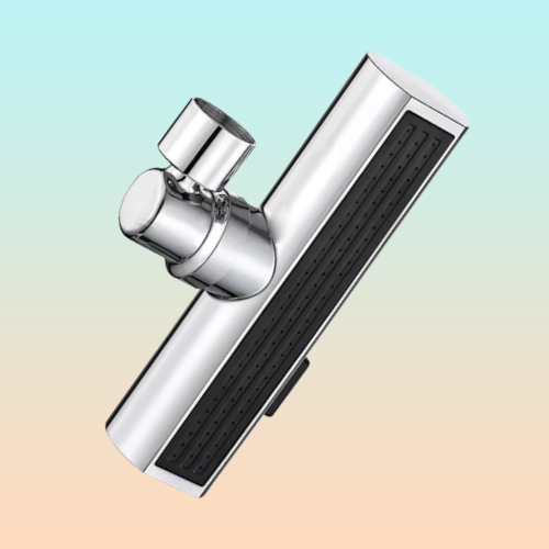 GRIFO MULTIFUNCIONAL ADAPTADOR LAVADO COCINA PLATEADO BRILLANTE