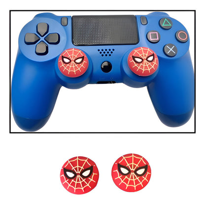 SET 2 UNID PROTECTOR SILICONA JOYSTICK PLAY STATION XBOX ONE NINTENDO SWITCH SPIDERMAN LOGO CLASICO ROJO | SET OF 2 SILICONE JOYSTICK PROTECTORS FOR PLAYSTATION, XBOX ONE & NINTENDO SWITCH – CLASSIC SPIDERMAN LOGO RED