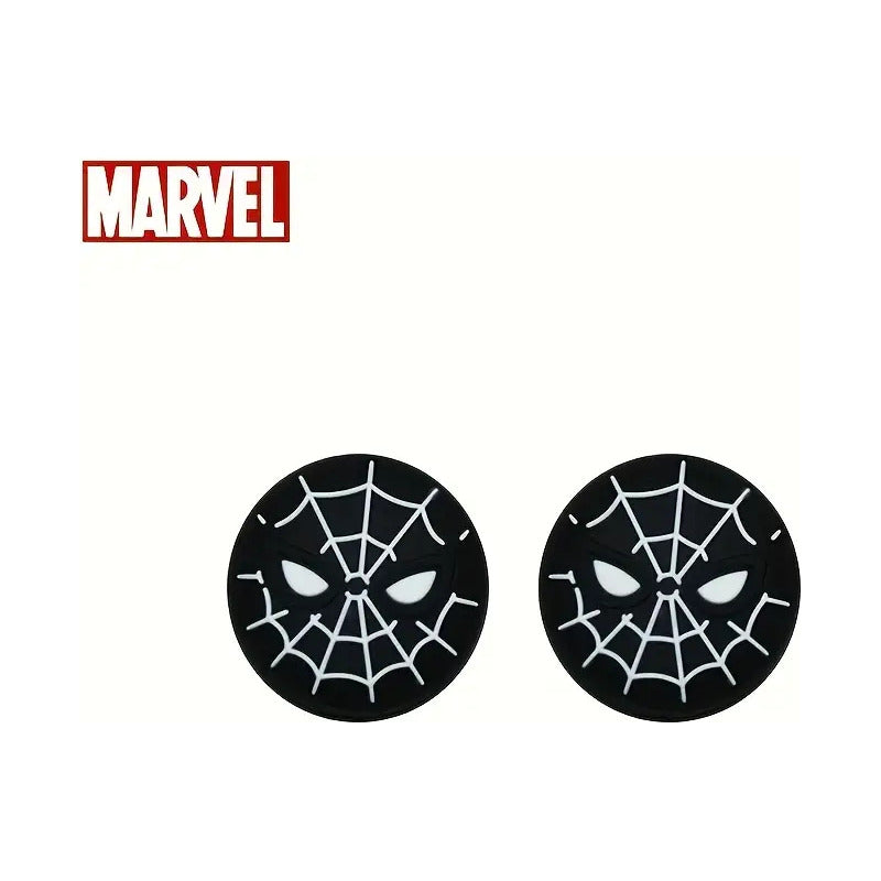 SET 2 UNID PROTECTOR SILICONA JOYSTICK PLAY STATION XBOX ONE NINTENDO SWITCH SPIDERMAN NEGRO | SET OF 2 SILICONE JOYSTICK PROTECTORS FOR PLAYSTATION, XBOX ONE & NINTENDO SWITCH – SPIDERMAN BLACK