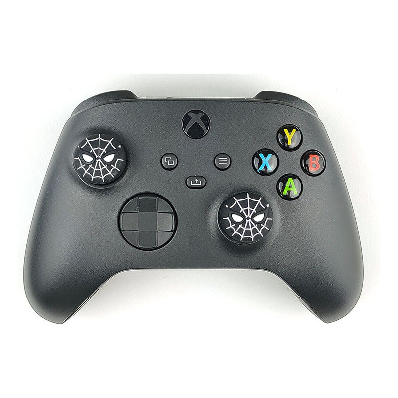 SET 2 UNID PROTECTOR SILICONA JOYSTICK PLAY STATION XBOX ONE NINTENDO SWITCH SPIDERMAN NEGRO | SET OF 2 SILICONE JOYSTICK PROTECTORS FOR PLAYSTATION, XBOX ONE & NINTENDO SWITCH – SPIDERMAN BLACK