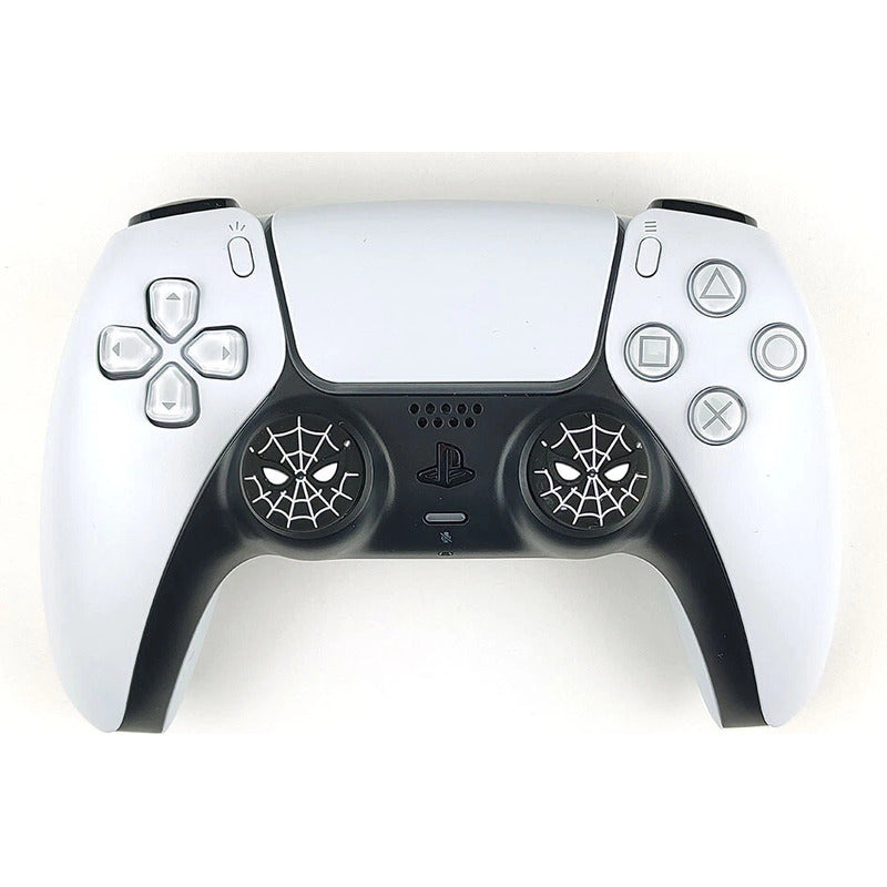 SET 2 UNID PROTECTOR SILICONA JOYSTICK PLAY STATION XBOX ONE NINTENDO SWITCH SPIDERMAN NEGRO | SET OF 2 SILICONE JOYSTICK PROTECTORS FOR PLAYSTATION, XBOX ONE & NINTENDO SWITCH – SPIDERMAN BLACK