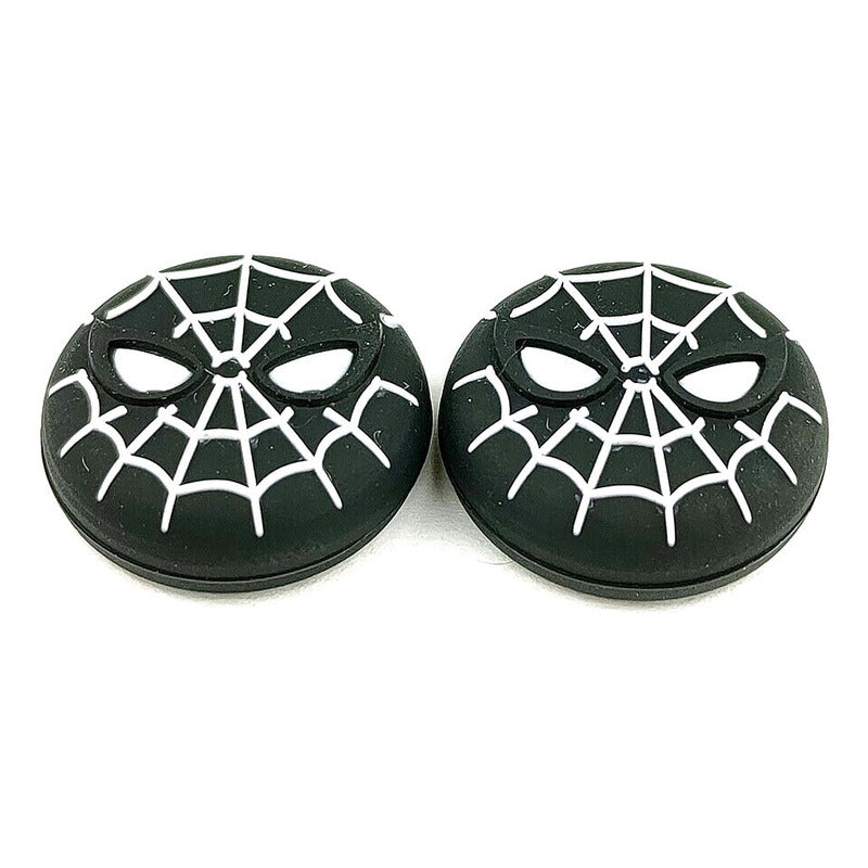 SET 2 UNID PROTECTOR SILICONA JOYSTICK PLAY STATION XBOX ONE NINTENDO SWITCH SPIDERMAN NEGRO | SET OF 2 SILICONE JOYSTICK PROTECTORS FOR PLAYSTATION, XBOX ONE & NINTENDO SWITCH – SPIDERMAN BLACK