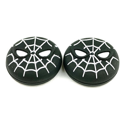 SET 2 UNID PROTECTOR SILICONA JOYSTICK PLAY STATION XBOX ONE NINTENDO SWITCH SPIDERMAN NEGRO | SET OF 2 SILICONE JOYSTICK PROTECTORS FOR PLAYSTATION, XBOX ONE & NINTENDO SWITCH – SPIDERMAN BLACK