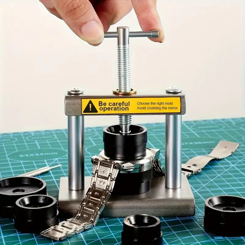 SET PROFESIONAL RELOJERIA PRENSA 19 PIEZAS | PROFESSIONAL WATCHMAKING PRESS TOOL SET 19 PIECES