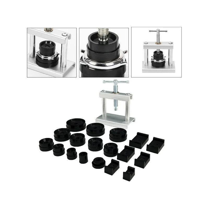SET PROFESIONAL RELOJERIA PRENSA 19 PIEZAS | PROFESSIONAL WATCHMAKING PRESS TOOL SET 19 PIECES