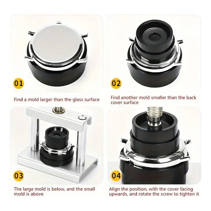 SET PROFESIONAL RELOJERIA PRENSA 19 PIEZAS | PROFESSIONAL WATCHMAKING PRESS TOOL SET 19 PIECES