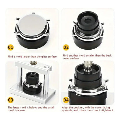 SET PROFESIONAL RELOJERIA PRENSA 19 PIEZAS | PROFESSIONAL WATCHMAKING PRESS TOOL SET 19 PIECES