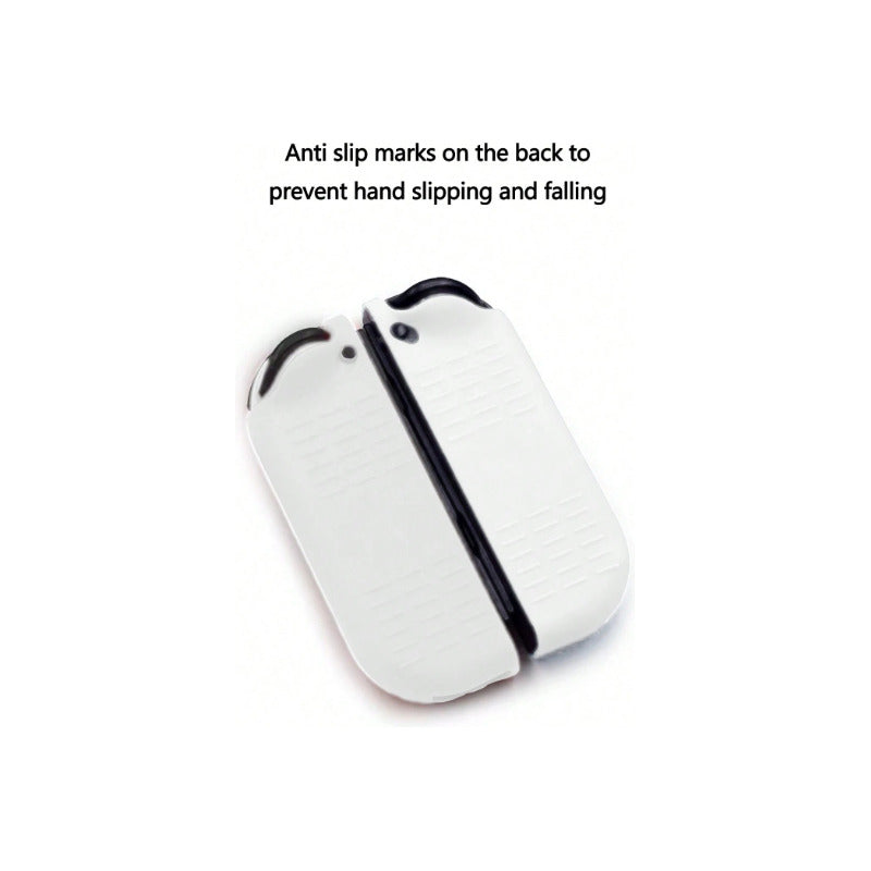 SET PROTECTOR SILICONA CONTROLES NINTENDO SWITCH OLED BLANCO | SILICONE PROTECTIVE SET FOR NINTENDO SWITCH OLED CONTROLLERS WHITE