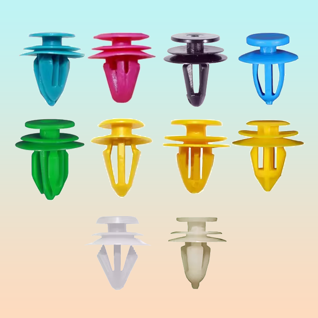 10X PIN CLIP PLÁSTICO MIXTO AJUSTE REMACHE CARRO TABLERO MIXTO