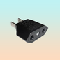 CLAVIJA CONVERTIDOR ADAPTADOR EUROPEA A AMERICANO 1 PIEZA 110V