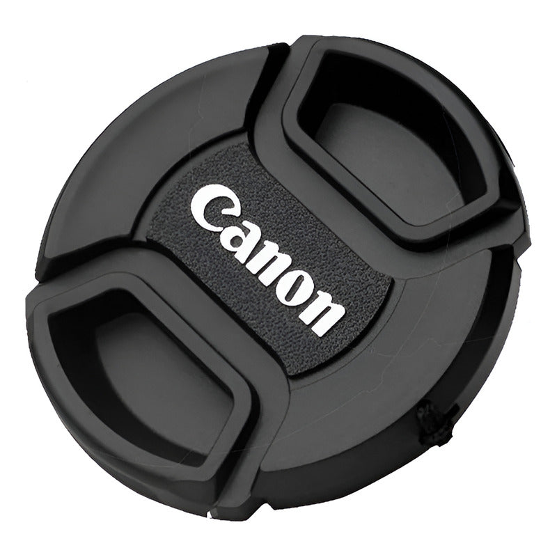 TAPA Ø82MM CANON LENTE FRONTAL+CUERDA VIDEO CAMARA FOTO NEGRO | CANON FRONT LENS CAP Ø82MM + STRING VIDEO CAMERA PHOTO BLACK
