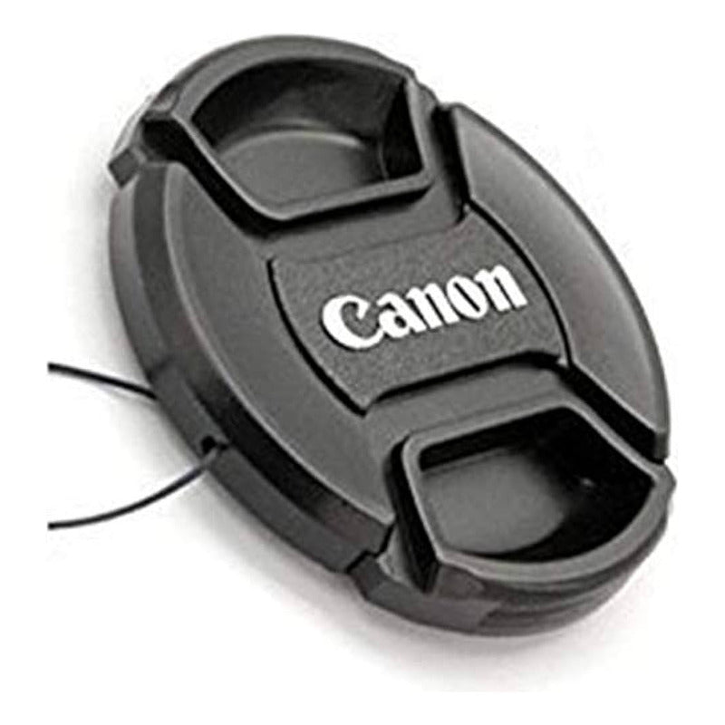 TAPA CANON LENTE FRONTAL+CUERDA Ø77MM CAMARA FOTO VIDEO NEGRO