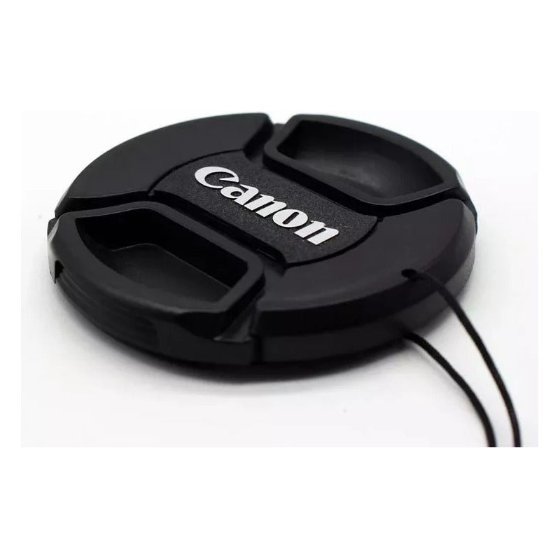 TAPA CANON LENTE FRONTAL+CUERDA Ø77MM CAMARA FOTO VIDEO NEGRO