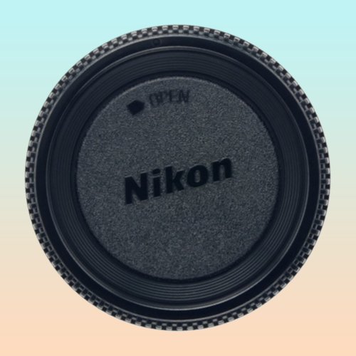 TAPA COBERTORA DELANTERA CUERPO CAMARA MODELOS F NIKON NEGRO | FRONT BODY COVER CAP CAMERA F MOUNT MODELS NIKON BLACK
