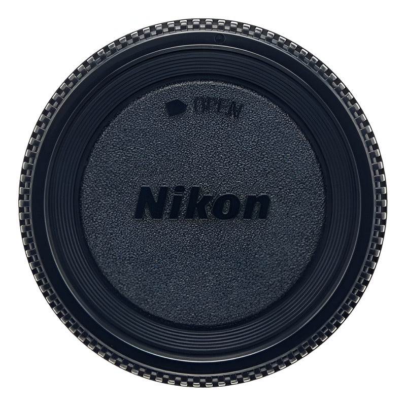 TAPA COBERTORA DELANTERA CUERPO CAMARA MODELOS F NIKON NEGRO | FRONT BODY COVER CAP CAMERA F MOUNT MODELS NIKON BLACK
