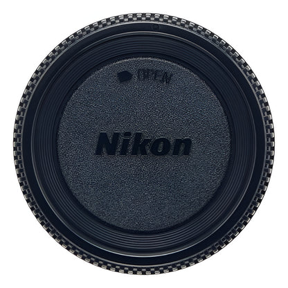 TAPA COBERTORA DELANTERA CUERPO CAMARA MODELOS F NIKON NEGRO | FRONT BODY COVER CAP CAMERA F MOUNT MODELS NIKON BLACK
