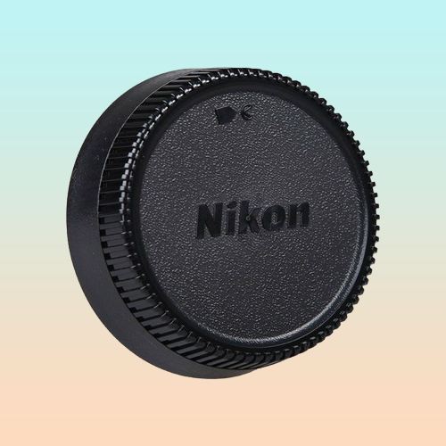 TAPA COBERTORA PROTECCION TRASERA LENTE MODELOS F NIKON NEGRO | REAR PROTECTIVE LENS CAP F MOUNT MODELS NIKON BLACK
