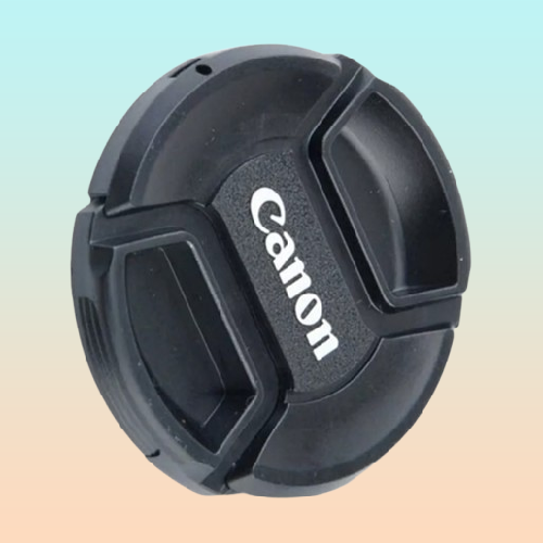 TAPA LENTE CANON FRONTAL+CUERDA Ø58MM CAMARA VIDEO FOTO NEGRO | CANON FRONT LENS CAP + STRING Ø58MM CAMERA VIDEO PHOTO BLACK
