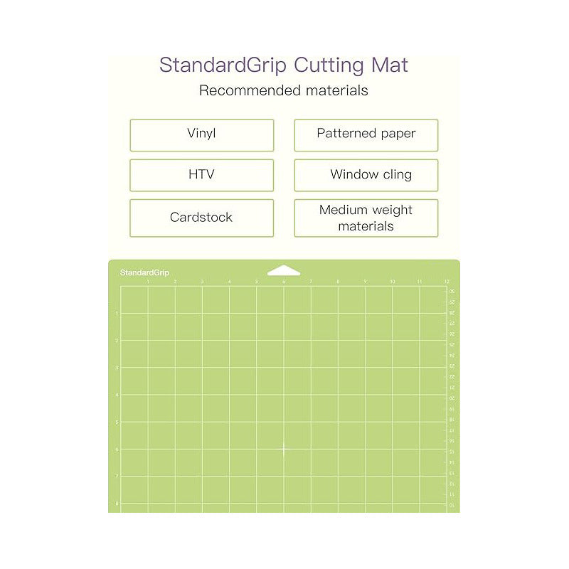 TAPETE CORTE 12 X 12 STANDAR GRIP PARA CAMEO 4 | 3 | 2 | 1 VERDE CLARO | CUTTING MAT 12 X 12 STANDARD GRIP FOR CAMEO 4 | 3 | 2 | 1 LIGHT GREEN
