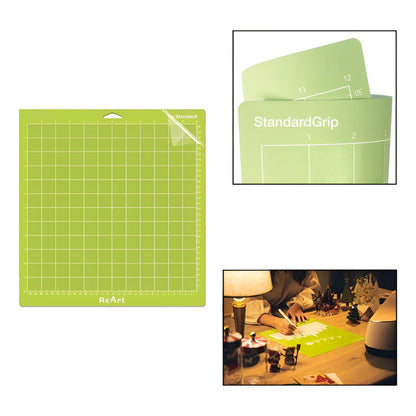 TAPETE CORTE 12 X 12 STANDAR GRIP PARA CAMEO 4 | 3 | 2 | 1 VERDE CLARO | CUTTING MAT 12 X 12 STANDARD GRIP FOR CAMEO 4 | 3 | 2 | 1 LIGHT GREEN
