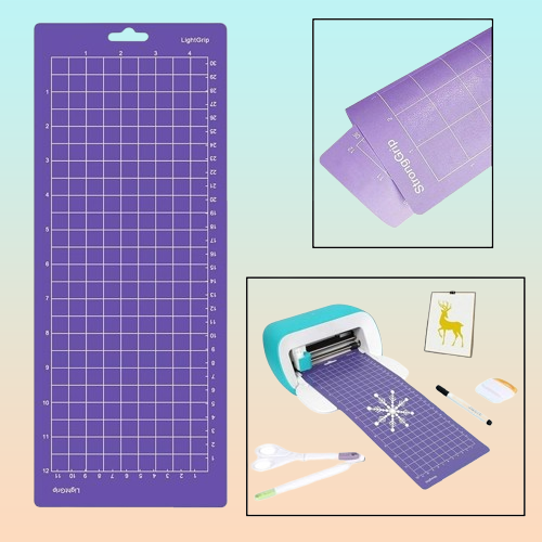 TAPETE CORTE 12 X 4.5 PARA CRICUT JOY STRONG GRIP MORADO LAVANDA | CUTTING MAT 12 X 4.5 FOR CRICUT JOY STRONG GRIP LAVENDER PURPLE
