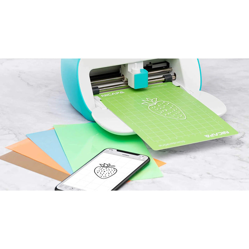 TAPETE CORTE 6.5 X 4.5 PARA CRICUT JOY STANDAR GRIP VERDE VERDE CLARO | CUTTING MAT 6.5 X 4.5 FOR CRICUT JOY STANDARD GRIP GREEN LIGHT GREEN
