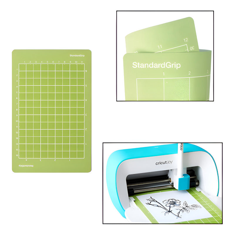 TAPETE CORTE 6.5 X 4.5 PARA CRICUT JOY STANDAR GRIP VERDE VERDE CLARO | CUTTING MAT 6.5 X 4.5 FOR CRICUT JOY STANDARD GRIP GREEN LIGHT GREEN
