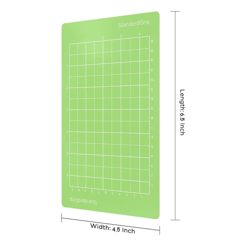 TAPETE CORTE 6.5 X 4.5 PARA CRICUT JOY STANDAR GRIP VERDE VERDE CLARO | CUTTING MAT 6.5 X 4.5 FOR CRICUT JOY STANDARD GRIP GREEN LIGHT GREEN
